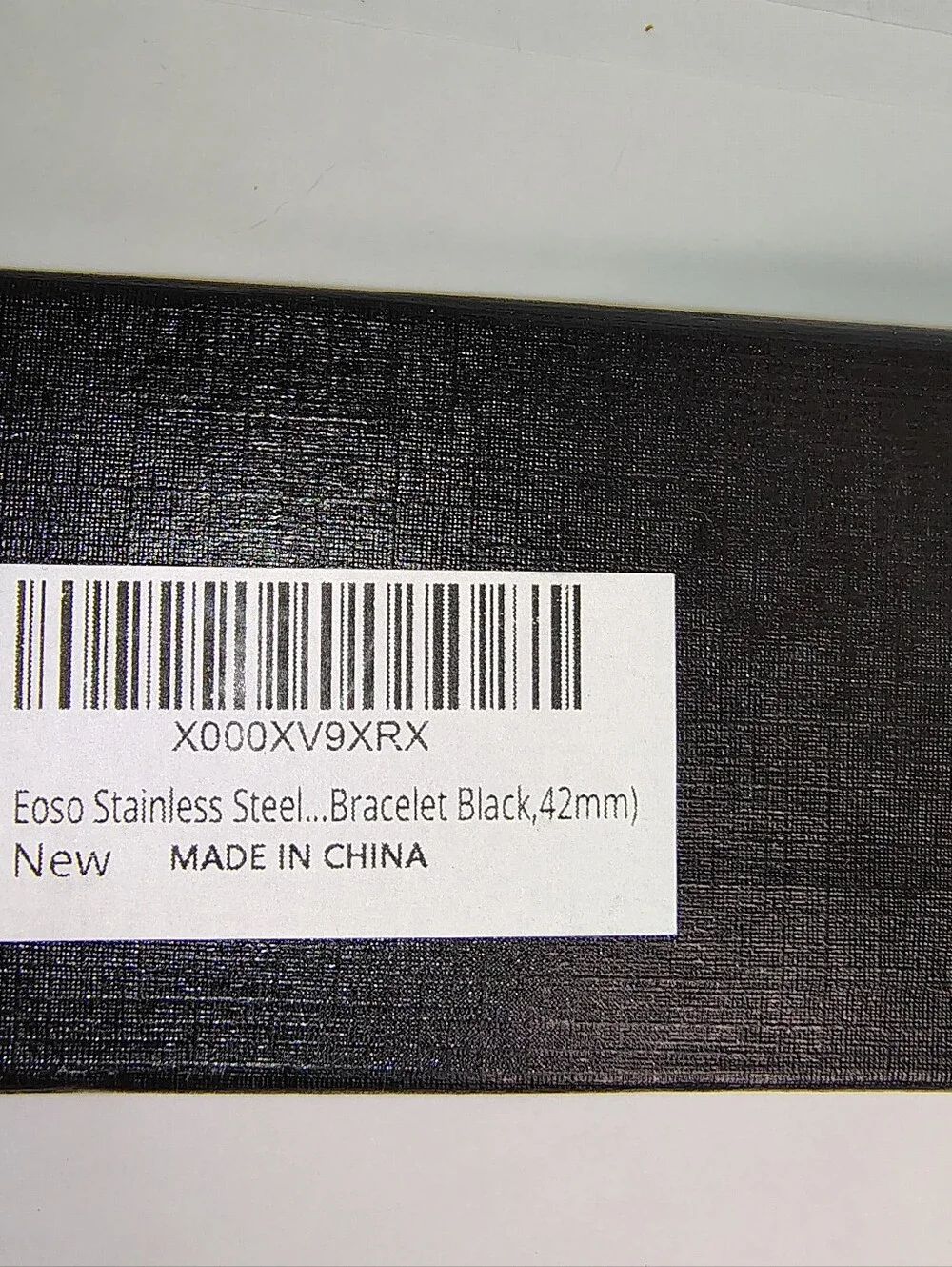 EOSO Stainless Steel Watch Band Bracelet – Black 42mm Compatible Replacement Ban